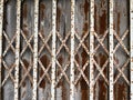 old rusty iron fence with rust Royalty Free Stock Photo
