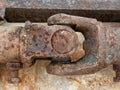 Old rusty metal pipe industry site Royalty Free Stock Photo