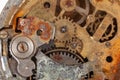 Close up of old rusty watch Royalty Free Stock Photo