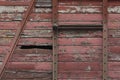 Close-up of an old train wagon