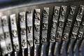 Close up of old typewriter Royalty Free Stock Photo