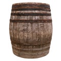Close-up of an old wooden barrel for making wine Royalty Free Stock Photo