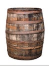 Close-up of an old wooden barrel for making wine Royalty Free Stock Photo