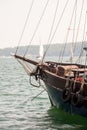 Close up of old wooden ship Royalty Free Stock Photo