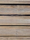 Close up of old wooden slats. Full frame of horizontal sheets of old wood. Abstract background for design and text. Natural glued Royalty Free Stock Photo