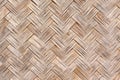 Close up old Woven flat mat bamboo grass Royalty Free Stock Photo