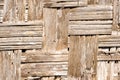 Close up old Woven flat mat bamboo grass Royalty Free Stock Photo