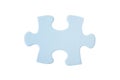 Close up of one blue puzzle piece Royalty Free Stock Photo