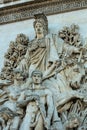 Close up of one of the four main sculptural groups in the Arc of Triumph: La Paix de 1815