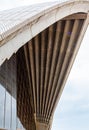 Close up of one of the many structures subtending the 'sail' roof of Sydney Opera House Sydney New South Wales Australia Royalty Free Stock Photo