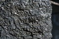 Close-up of the one-piece bituminous coal