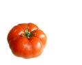 Close-up of One Ripe Fresh Red Tomato Isolated On White Background Royalty Free Stock Photo