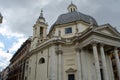 Detail of one of the Twin Churches of Rome Santa Maria di Montesanto Piazza de Popolo