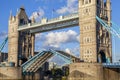 Close-up of an Open Tower Bridge Royalty Free Stock Photo