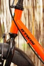 Bike frame with Btwin logo