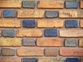 Close-up Orange and Brown Duo-Sized Brick Wall