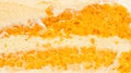 Close up of orange cake for a background Royalty Free Stock Photo