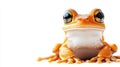 Close-up of an orange frog Royalty Free Stock Photo
