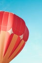 Close-up of orange hot air balloon Royalty Free Stock Photo