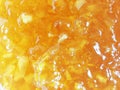 close up of orange marmalade preserve food texture background Royalty Free Stock Photo