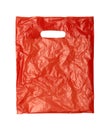 Close up of a orange plastic bag Royalty Free Stock Photo