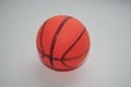 Close up orange toy basket ball Royalty Free Stock Photo