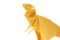 Close up on origami tyrannosaurus