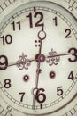 Close up of a ornamental antique clock