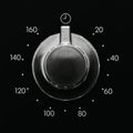 Close up of an oven time selector knob Royalty Free Stock Photo