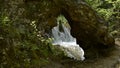 Close-up of Overfall Through the Rock