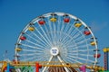 Close up at Pacific Park ferris wheel, Santa Monica Pier.