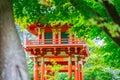 Close up of Pagoda in Japanese Tea Garden at Golden Gate Park Royalty Free Stock Photo