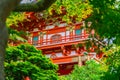 Close up of Pagoda in Japanese Tea Garden at Golden Gate Park, San Francisco, California Royalty Free Stock Photo