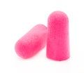 Close-up A pair of ear plugs stoppers for protection against noise Royalty Free Stock Photo