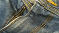 A close up of a pair of jeans with a zipper Royalty Free Stock Photo