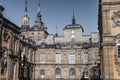 close-up of details of the palace of the Granja of San Ildefonso Segovia Spain
