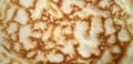 Close-up pancake surface. Beautiful background. Copy space Royalty Free Stock Photo