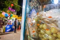 Panipuri or fuchka is being sold at Howrah, West Bengal, India