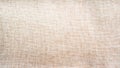 Close up of panoramic light brown fabric texture, textile background