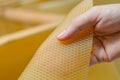 Close up of para rubber sheet Royalty Free Stock Photo