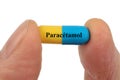 Paracetamol capsule written in French