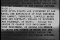 Close-up of parole rule number 3