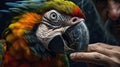 Close-up of parrot face Royalty Free Stock Photo