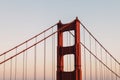 Close-up of part of Golden Gate bridge