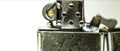 The part of a lighter on a white background Royalty Free Stock Photo