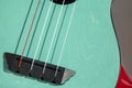 Close up of a part of ukelele guitar Royalty Free Stock Photo