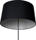 A Close Up Partial View of a Black Floor Lamp. Black part of lamp isolated on white. Royalty Free Stock Photo