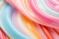 Close up of pastel colored candy swirl pattern