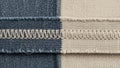 A close up of a patchwork of denim fabric (AI Generated) Royalty Free Stock Photo
