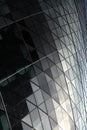 Close up of the patterend glass on the Gherkin Royalty Free Stock Photo